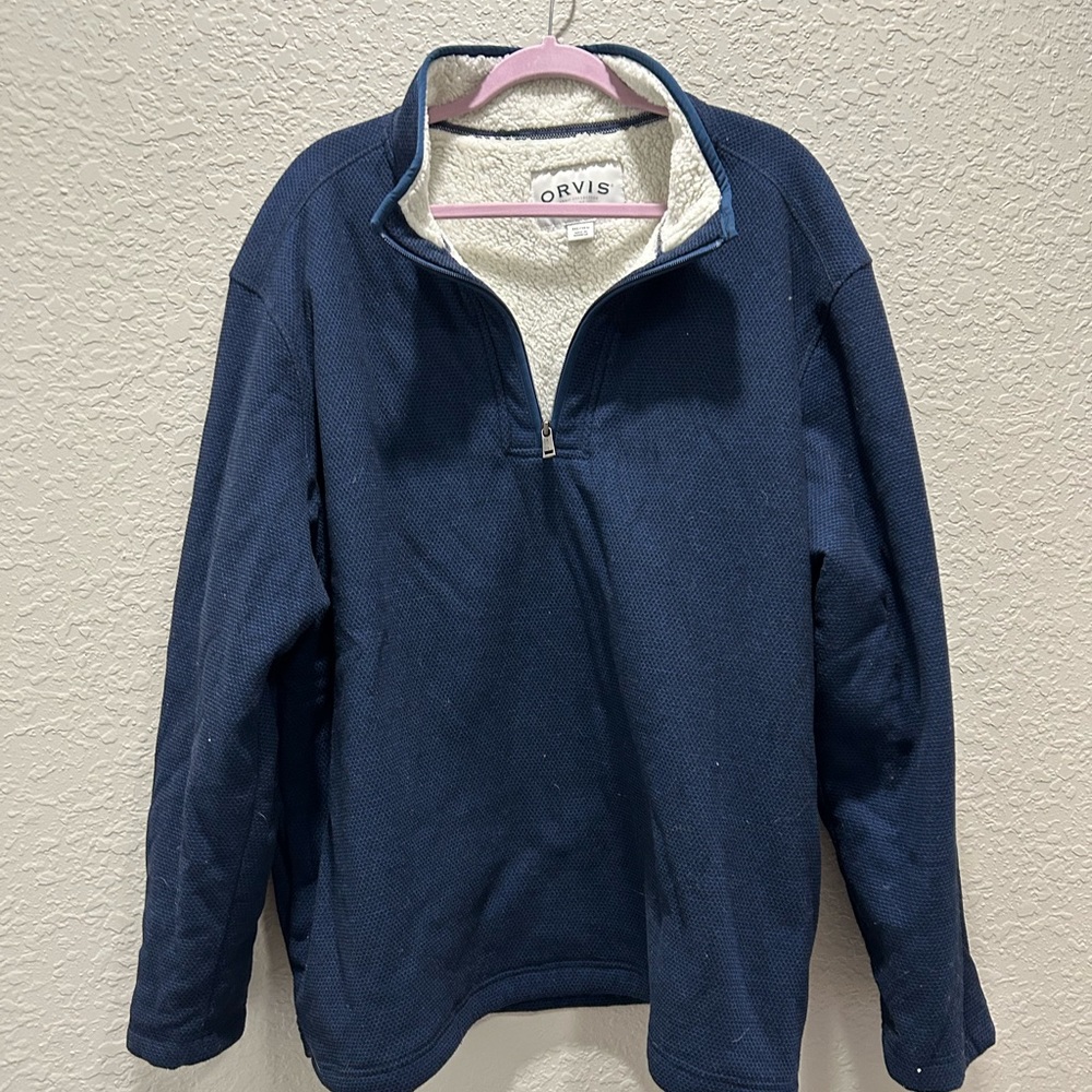 Orvis Men's 1/4 Zip Fleece Lined Pullover - 3XL